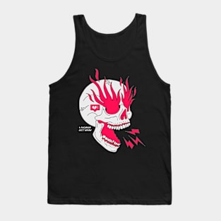 Skull Flames Girl Classic Tattoo Tank Top